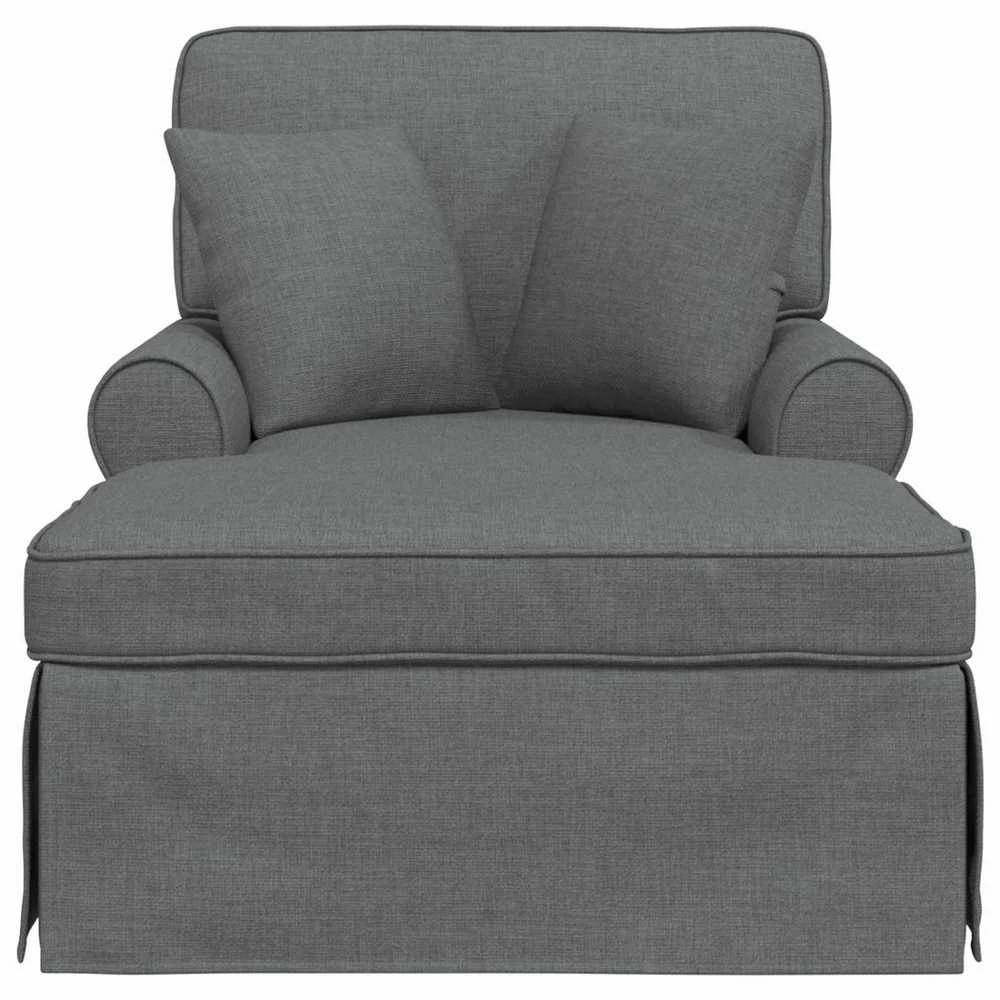 Sofa Faina su sijonu 3 vnt. Tamsiai pilka audinys 91 x 157 x 91 cm
