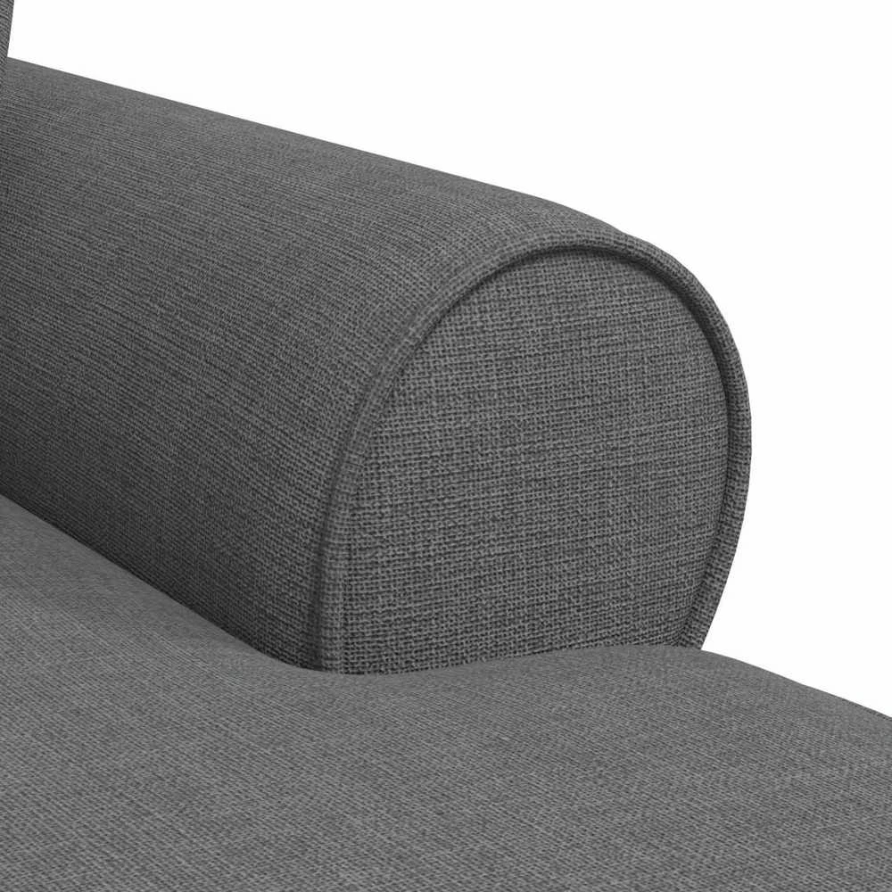 Sofa Faina su sijonu 3 vnt. Tamsiai pilka audinys 91 x 157 x 91 cm