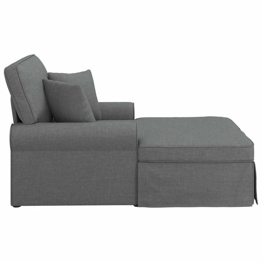Sofa Faina su sijonu 3 vnt. Tamsiai pilka audinys 91 x 157 x 91 cm