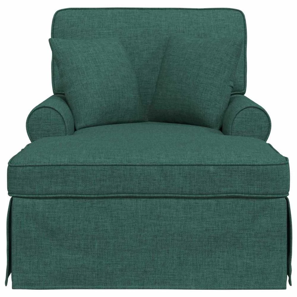 Sofa Faina su sijonu 3 vnt. Tamsiai žalia audinys 91 x 157 x 91 cm