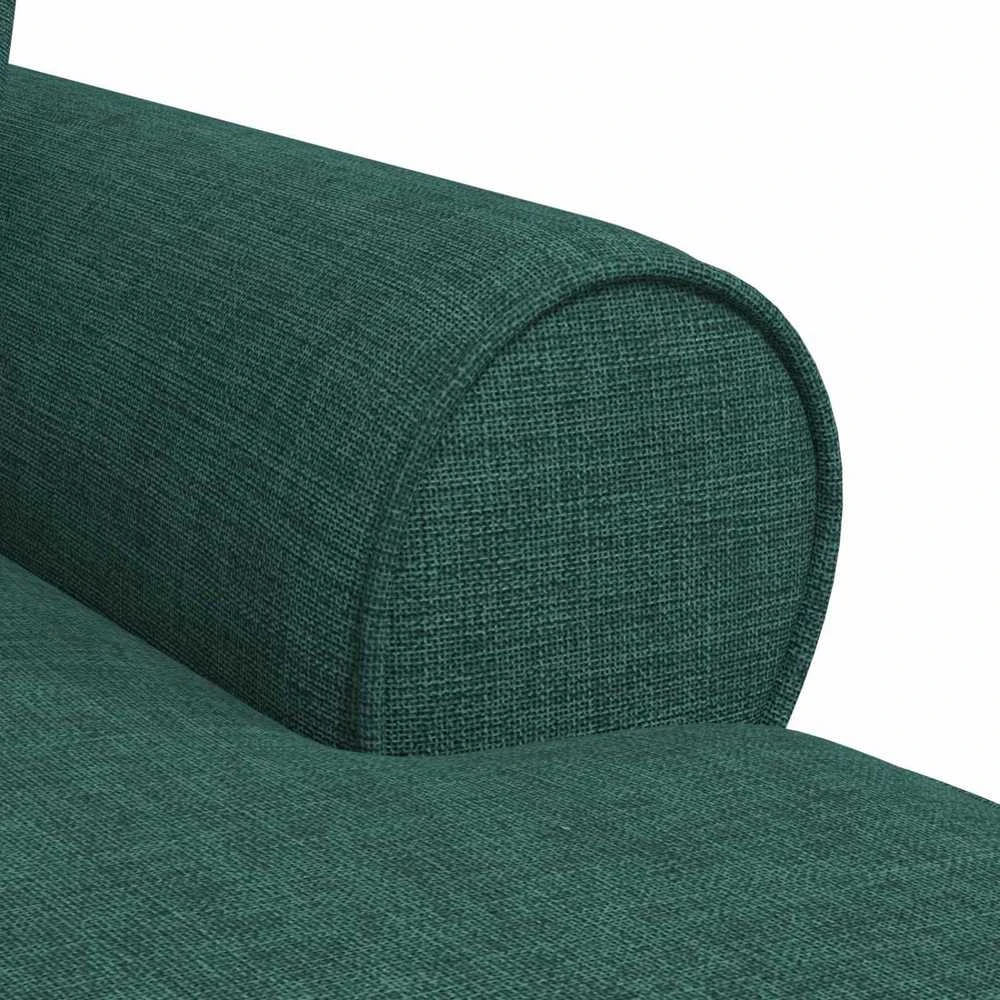 Sofa Faina su sijonu 3 vnt. Tamsiai žalia audinys 91 x 157 x 91 cm