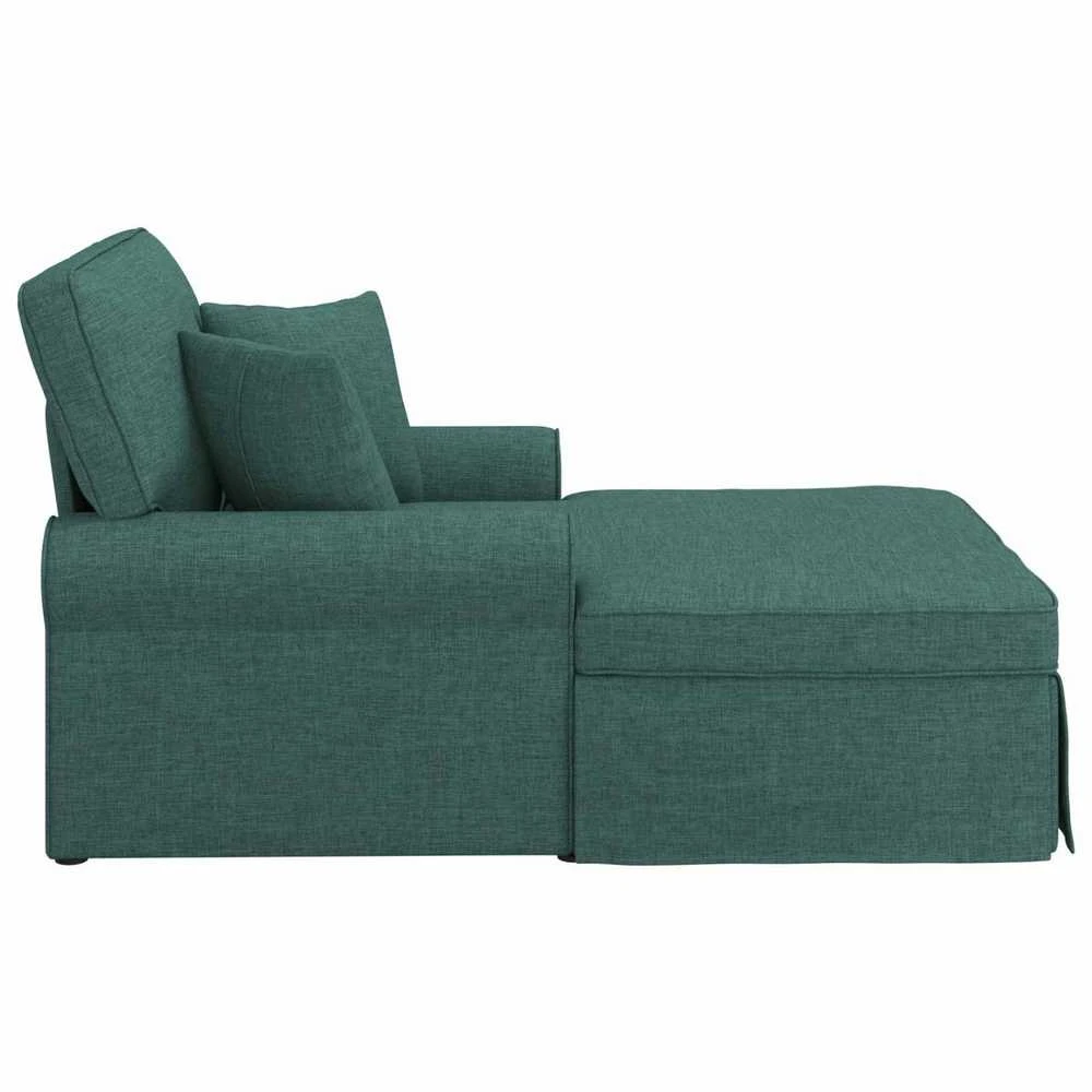 Sofa Faina su sijonu 3 vnt. Tamsiai žalia audinys 91 x 157 x 91 cm