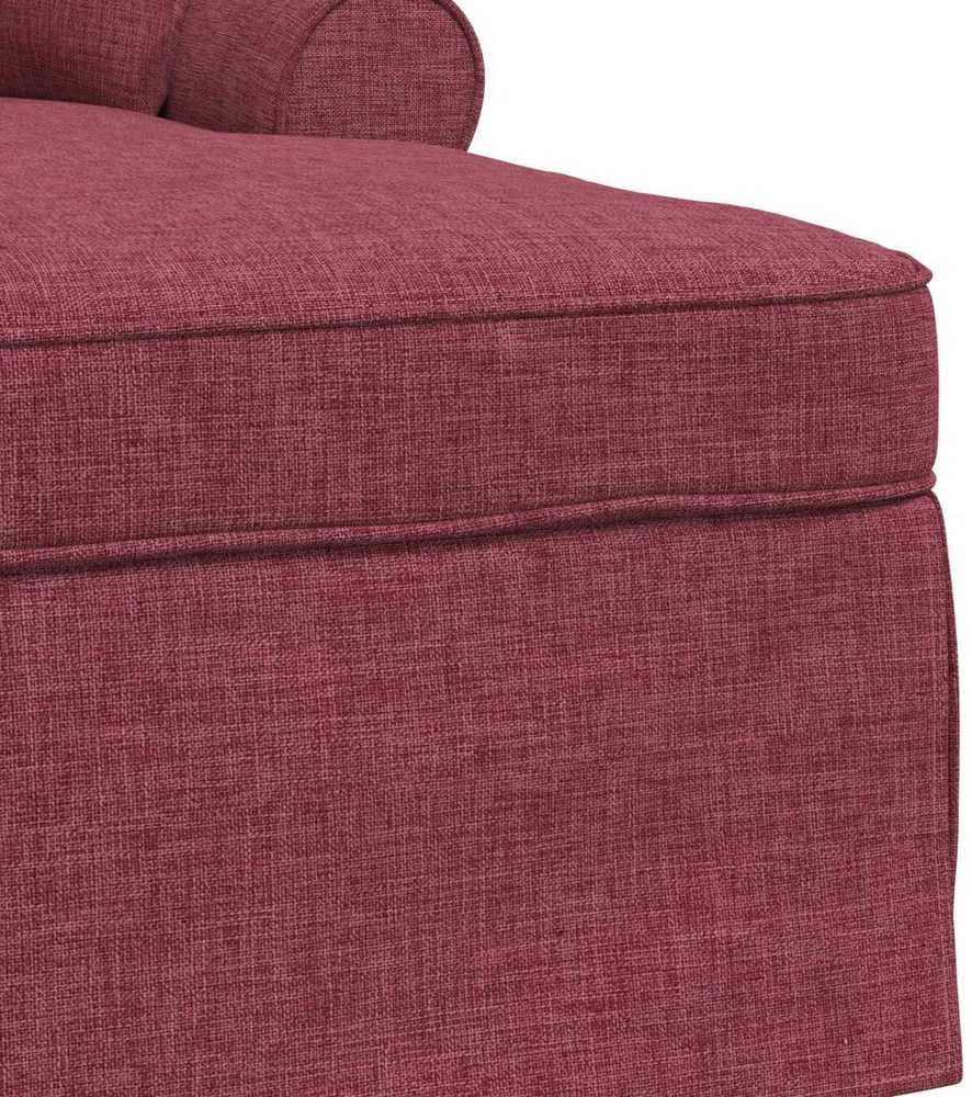 Sofa Faina su sijonu 3 vnt. Vyno raudona audinys 91 x 157 x 91 cm
