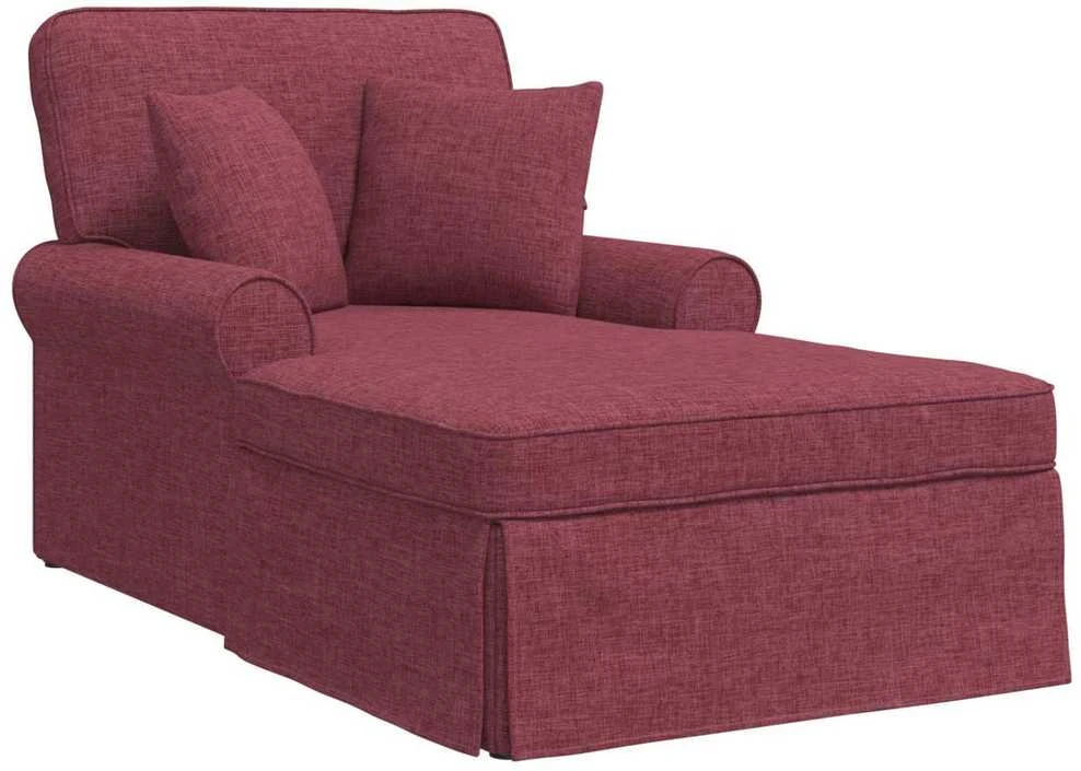 Sofa Faina su sijonu 3 vnt. Vyno raudona audinys 91 x 157 x 91 cm