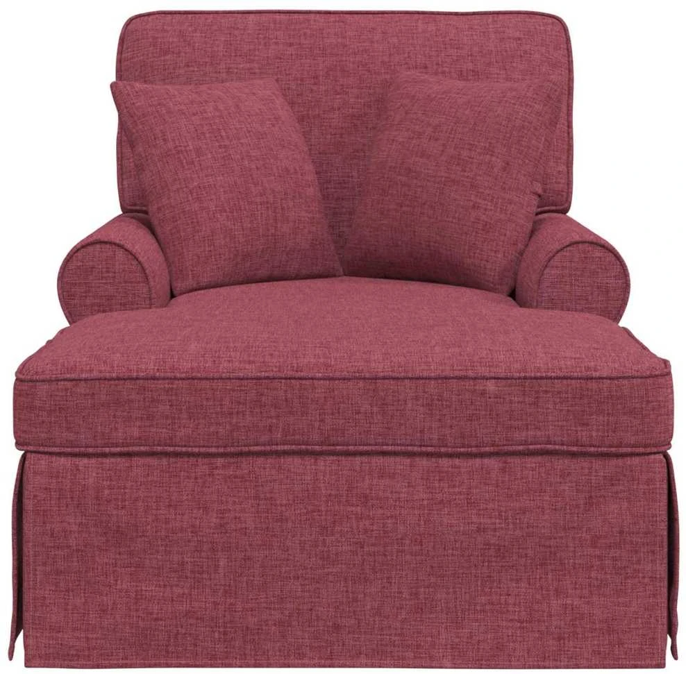 Sofa Faina su sijonu 3 vnt. Vyno raudona audinys 91 x 157 x 91 cm