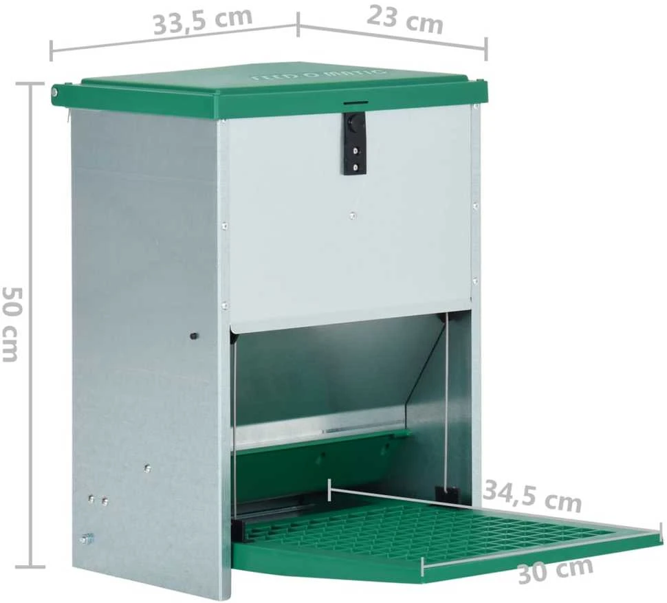 Feedomatic Automatinė naminių paukščių šerykla su pamina, 12kg
