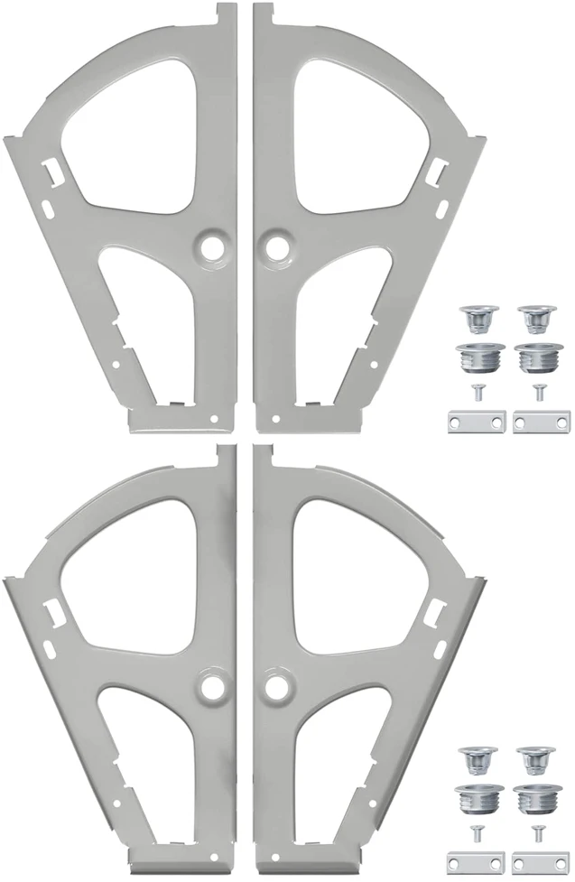 Flip stalčiaus vyrys 2 vnt. Sidabro 235 x 155 x 30 mm Geležis