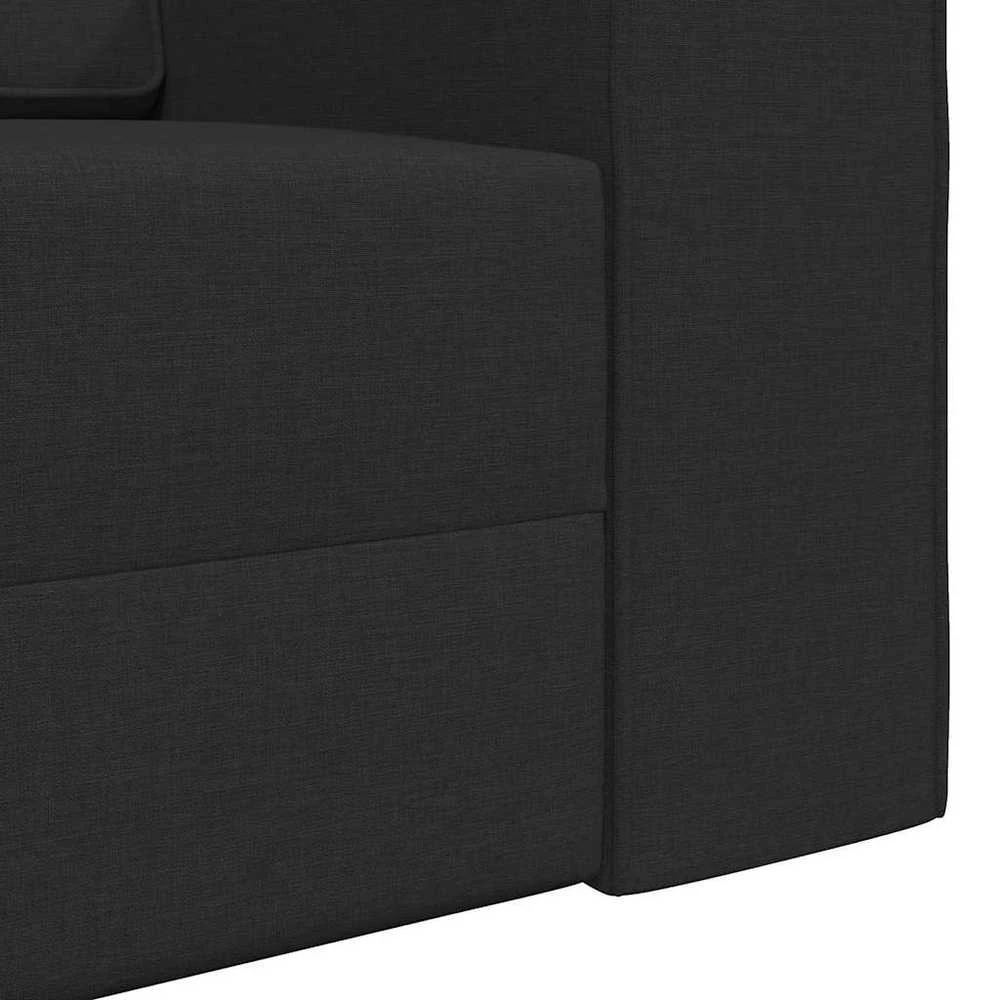 Sofa lova Juoda 245 x 78 x 77 cm audinys