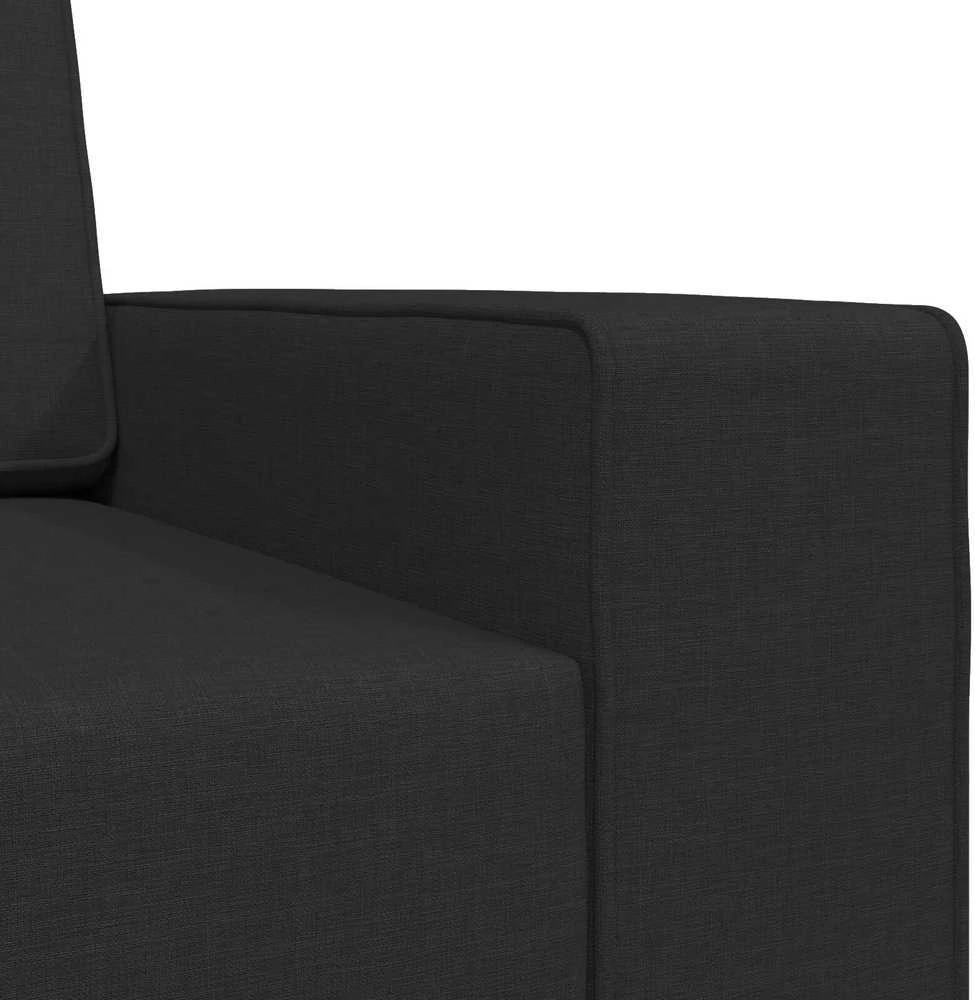 Sofa lova Juoda 245 x 78 x 77 cm audinys