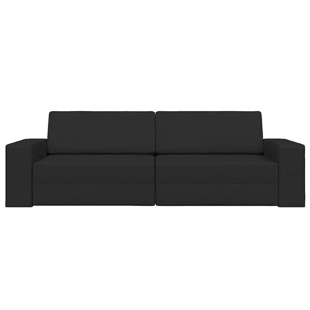 Sofa lova Juoda 245 x 78 x 77 cm audinys
