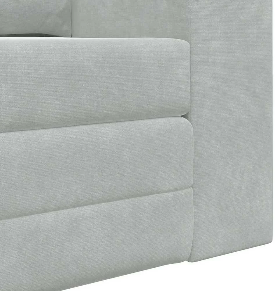Sofa lova Šviesiai pilka 148 x 71 x 83 cm Aksomas