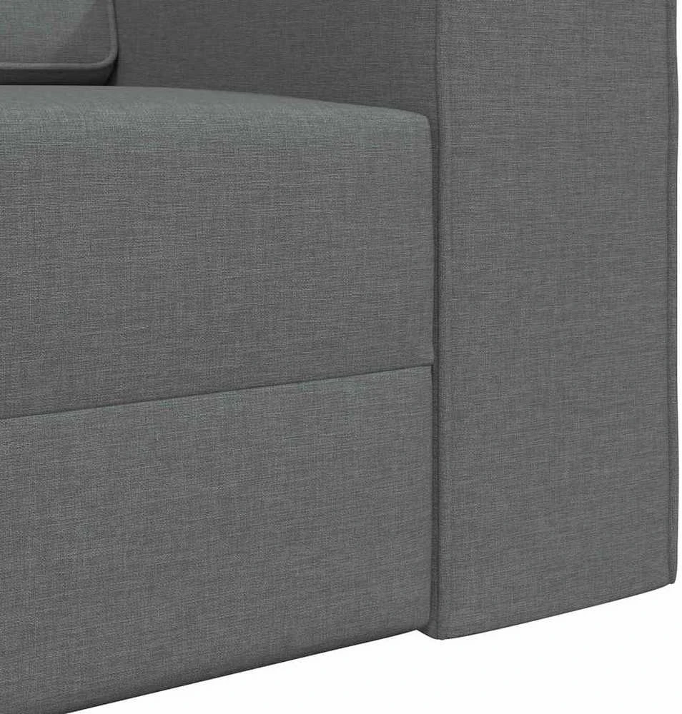 Sofa lova Tamsiai pilka 245 x 78 x 77 cm audinys