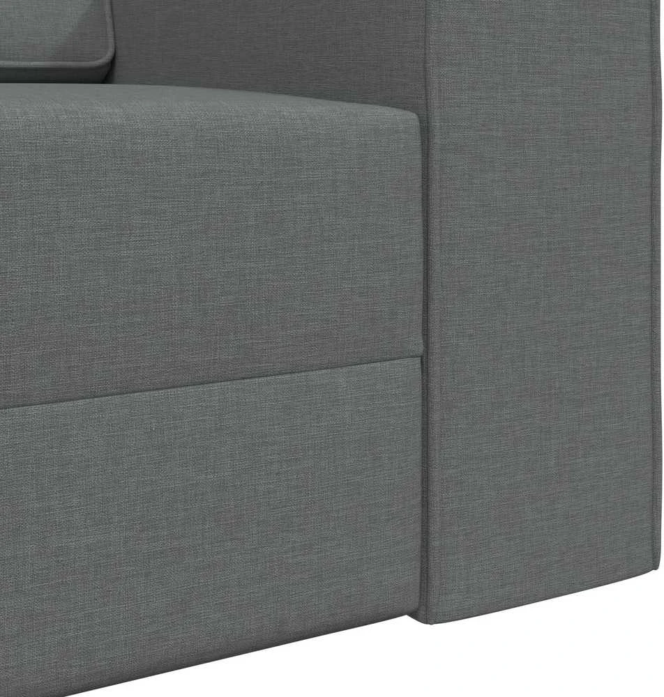 Sofa lova Tamsiai pilka 245 x 78 x 77 cm audinys