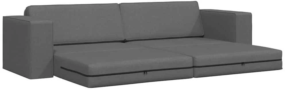 Sofa lova Tamsiai pilka 245 x 78 x 77 cm audinys