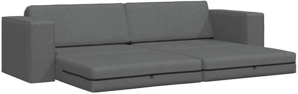 Sofa lova Tamsiai pilka 245 x 78 x 77 cm audinys