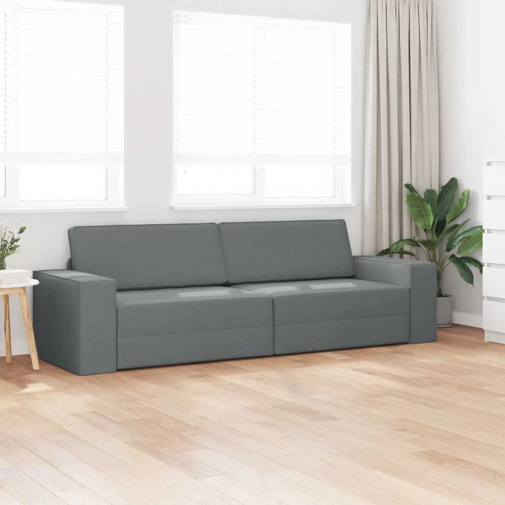 Sofa lova Tamsiai pilka 245 x 78 x 77 cm audinys