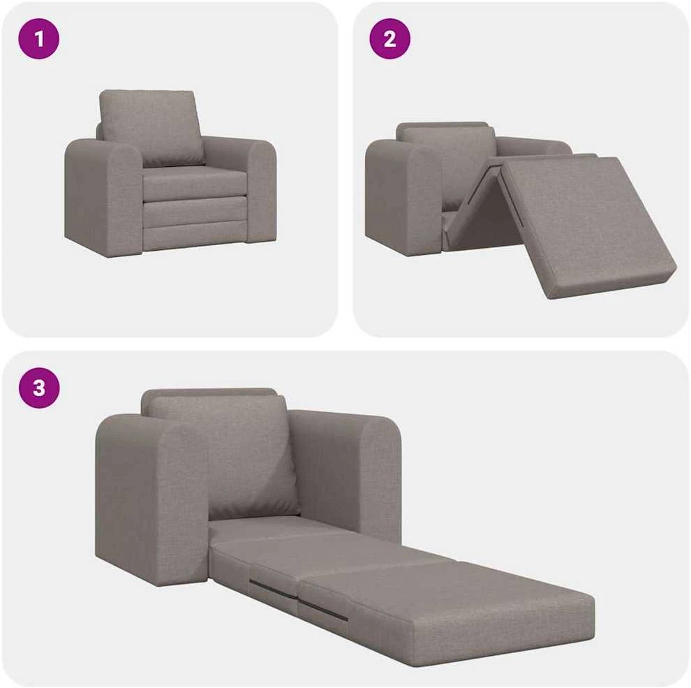 Sofa lova Taupe 98 x 71 x 83 cm audinys