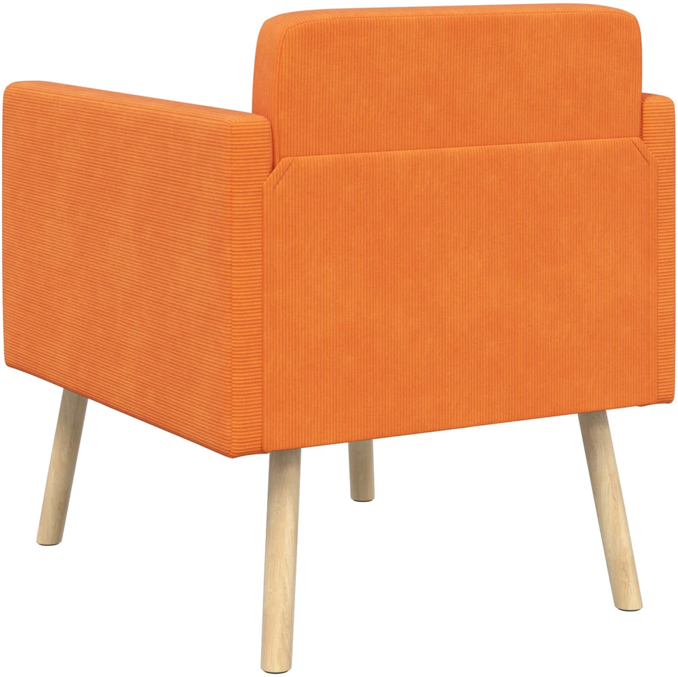 Fotelis Akcentinis krėslas Oranžinė Velvetinis audinys
