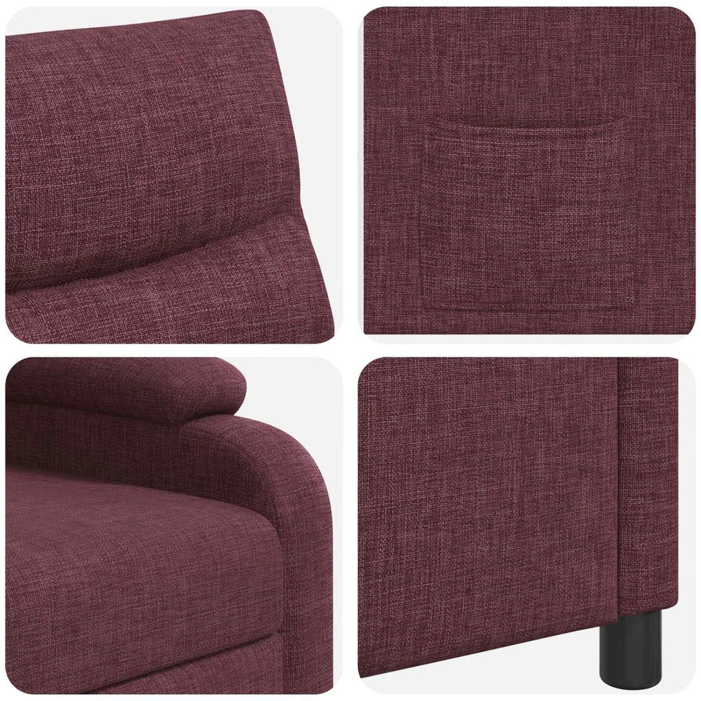 Fotelis Atsilošimas Violetinė Audinys
