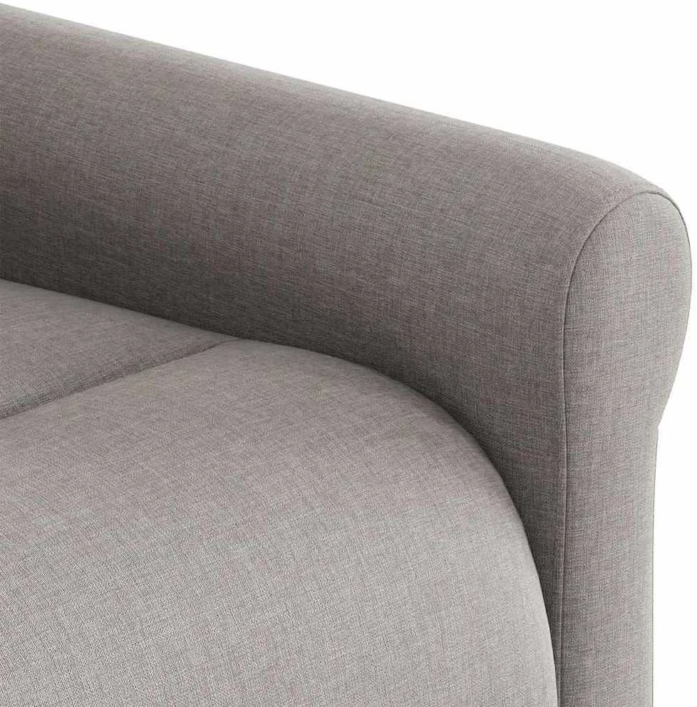Fotelis Elektrinis atlošiamas masažinis krėslas, taupe, audinys
