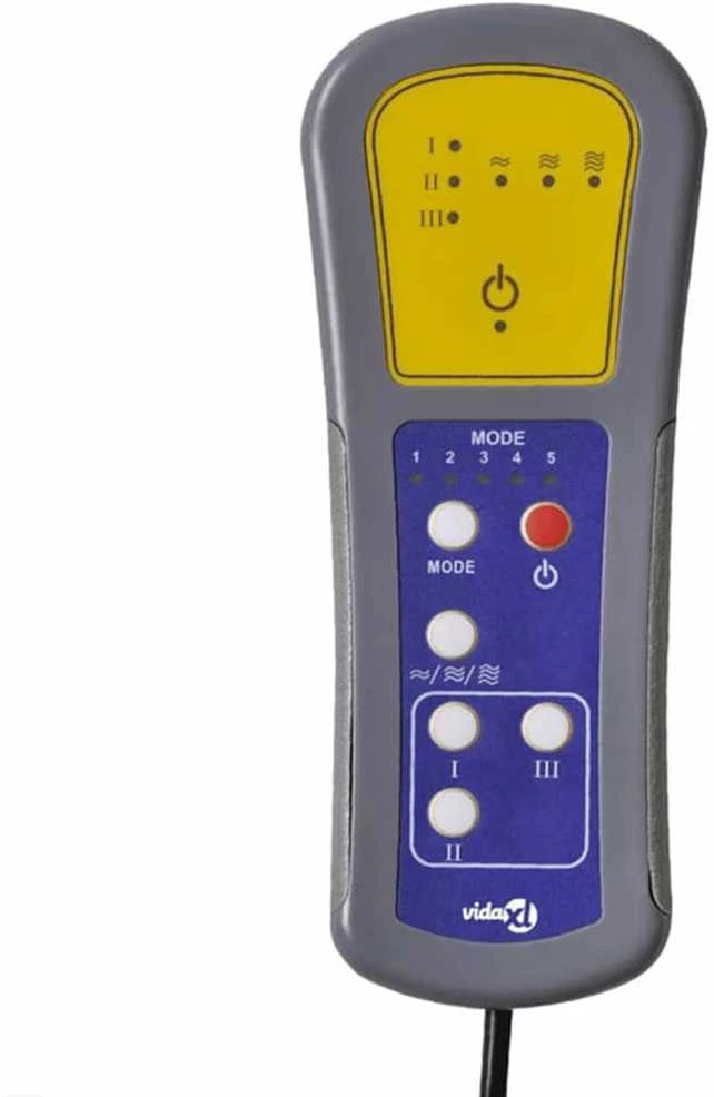 Fotelis Elektrinis masažinis krėslas, pilkas, mikropluošto audinys