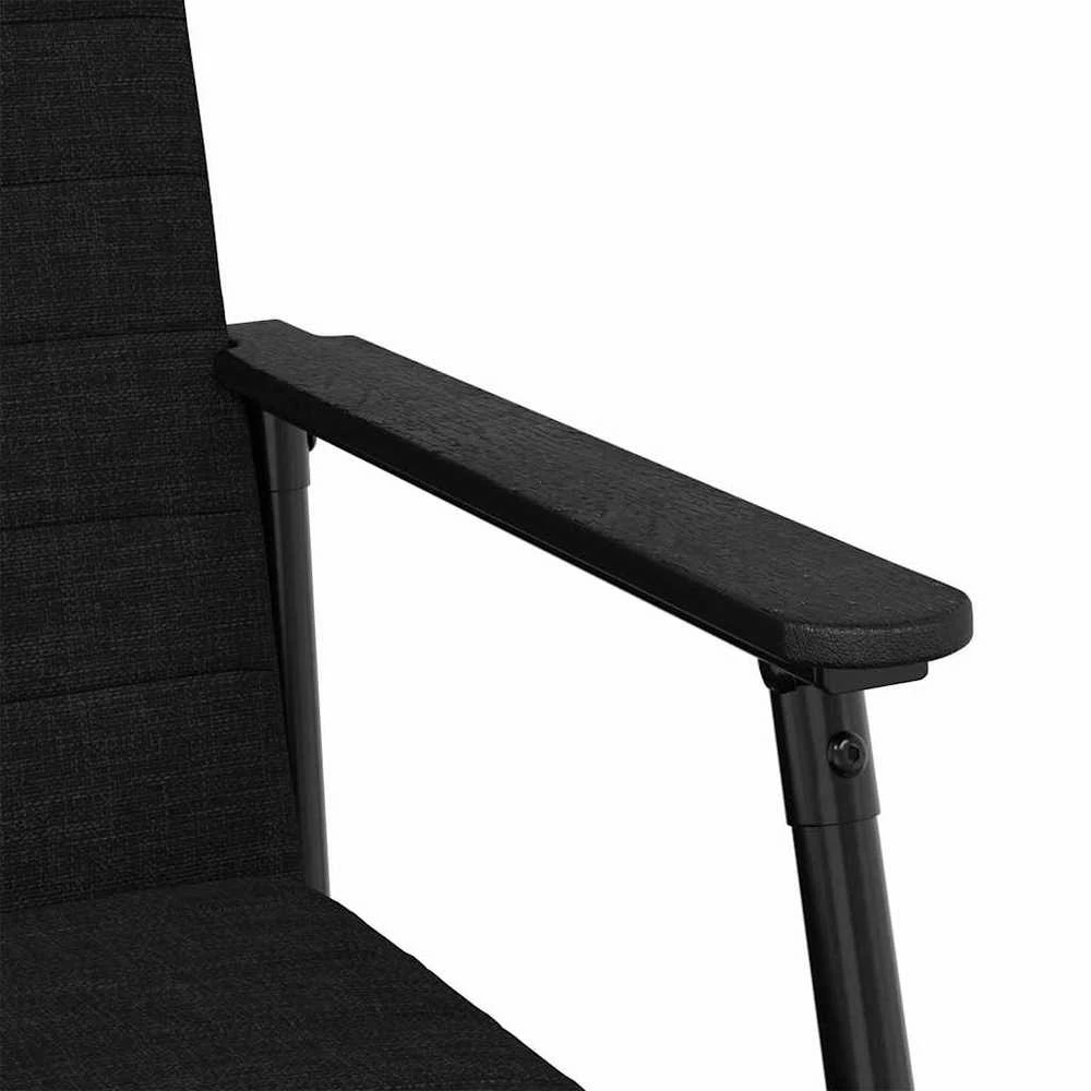 Fotelis krėslas Juoda 59 x 75 x 78 cm audinys