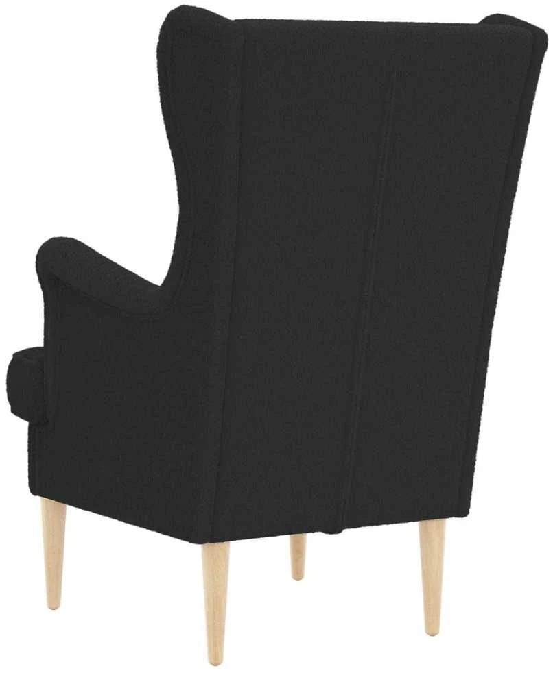 Fotelis Krėslas Juoda Bouclé