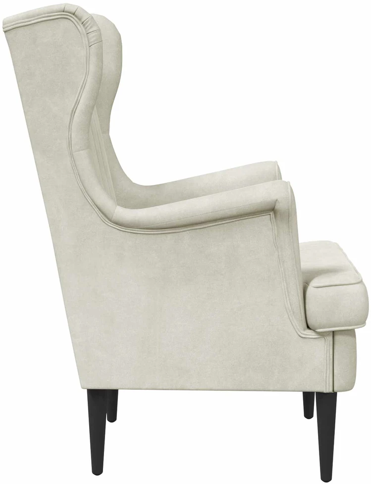 Fotelis Krėslas Kreminė Aksomas