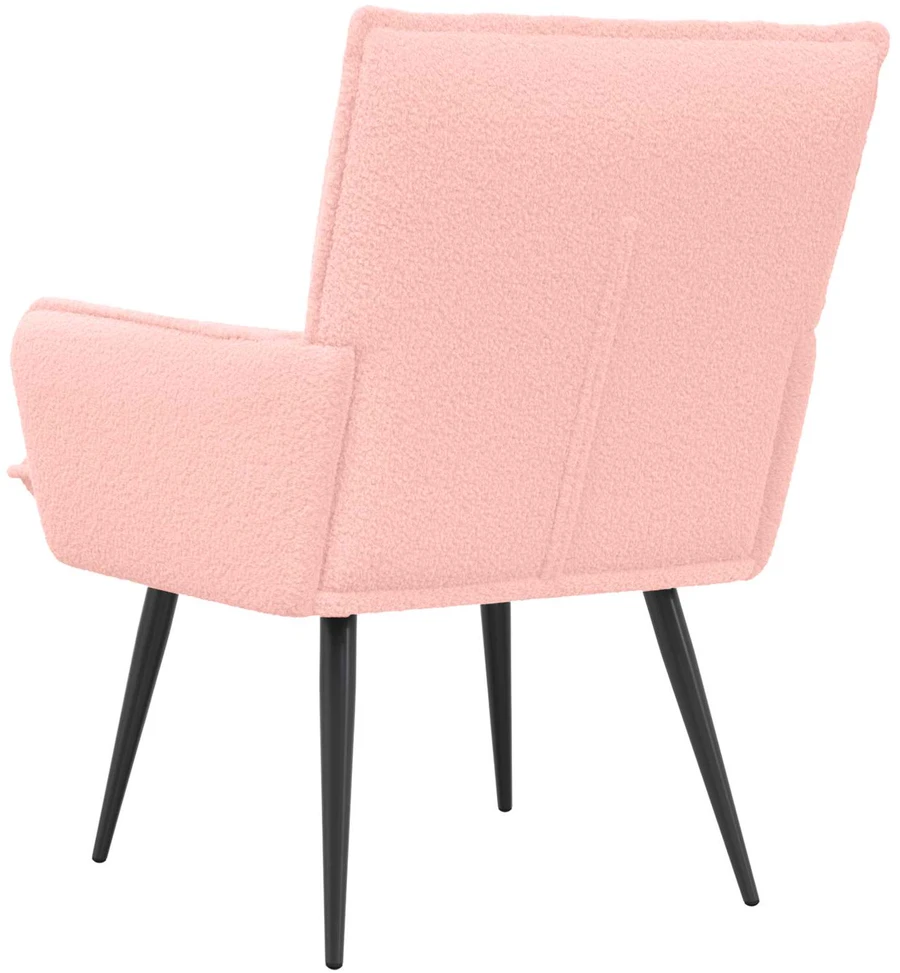 Fotelis Krėslas Rožinė Bouclé