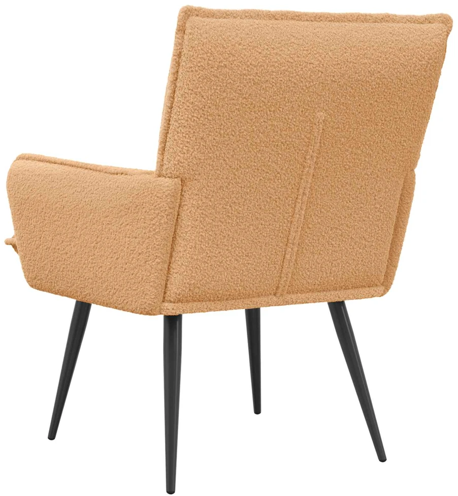 Fotelis Krėslas Smėlio Bouclé