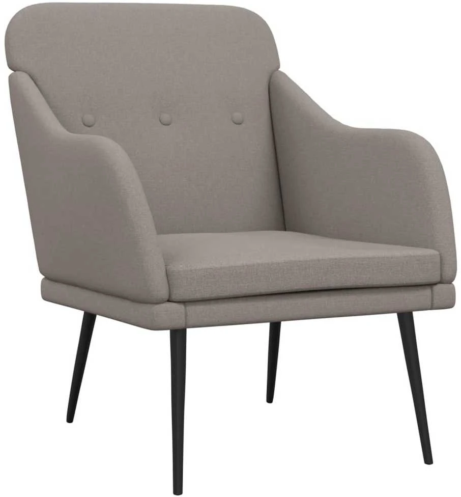Fotelis Krėslas, taupe spalvos, 63x76x80cm, audinys