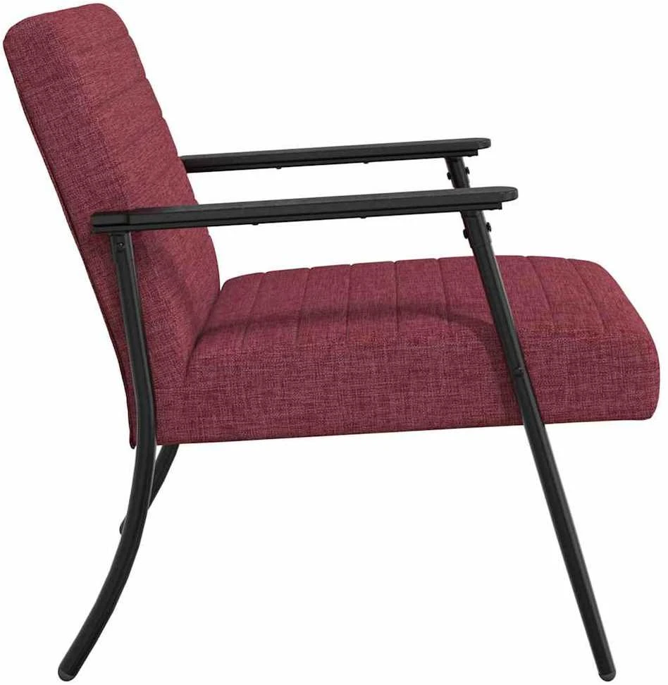 Fotelis krėslas Vyno raudona 59 x 75 x 78 cm audinys