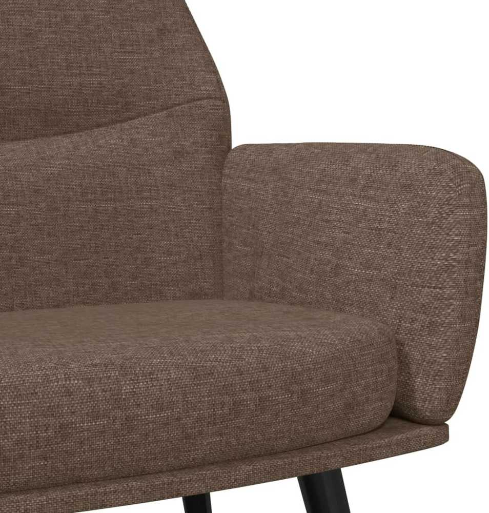 Fotelis Poilsio kėdė, taupe spalvos, audinys
