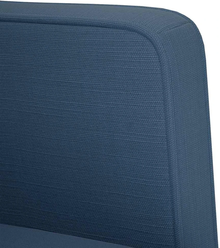 Fotelis Sofa-kėdė su porankiais, mėlyna, 53 cm, audinys