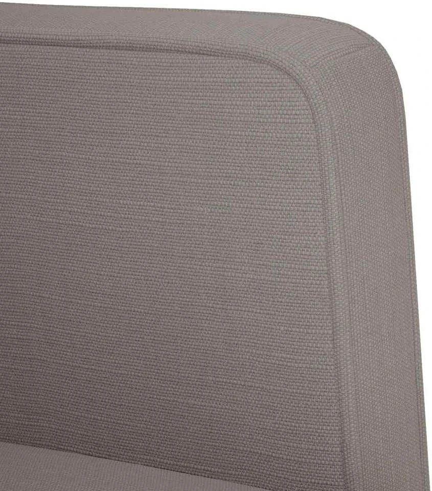 Fotelis Sofa-kėdė su porankiais, pilkai ruda, 53 cm, audinys