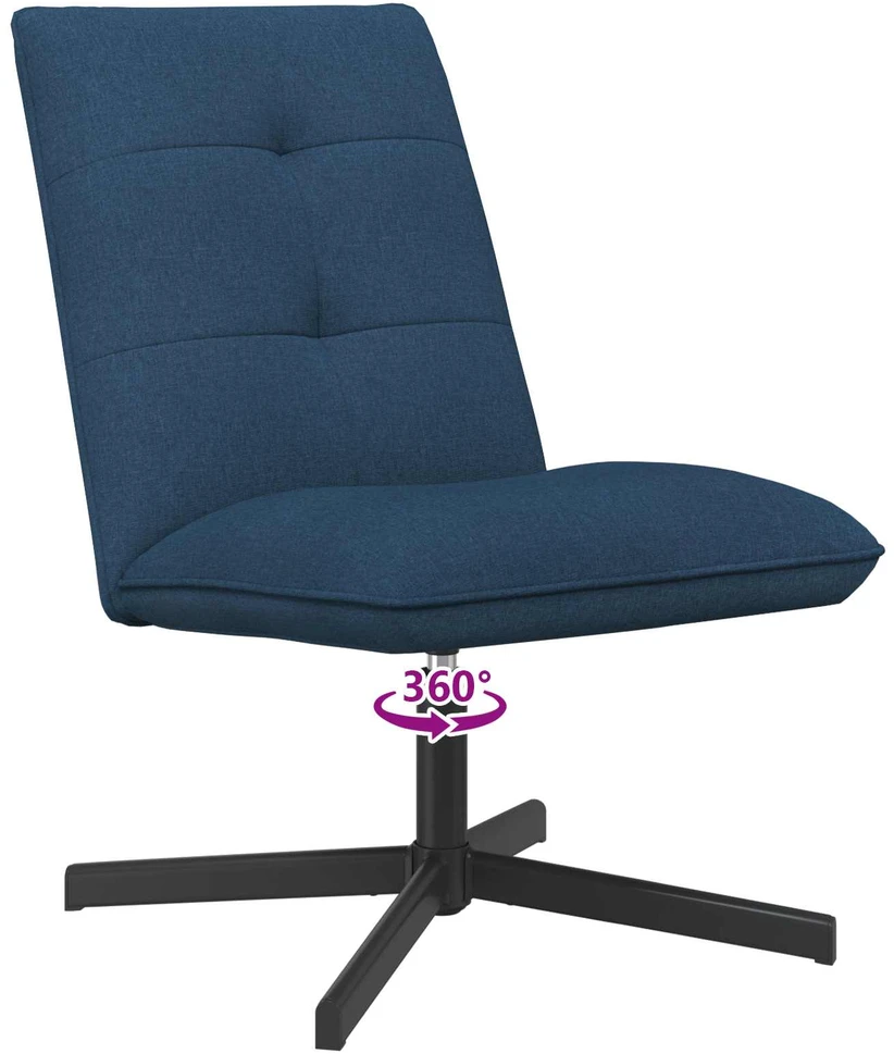 Fotelis Sukamasis krėslas Mėlyna Audinys