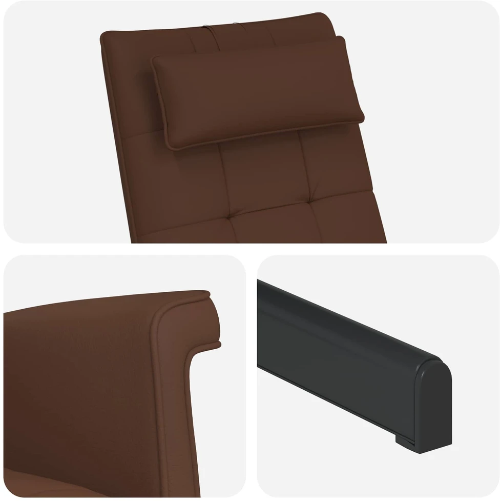 Fotelis Sukamasis krėslas Ruda Dirbtinė oda