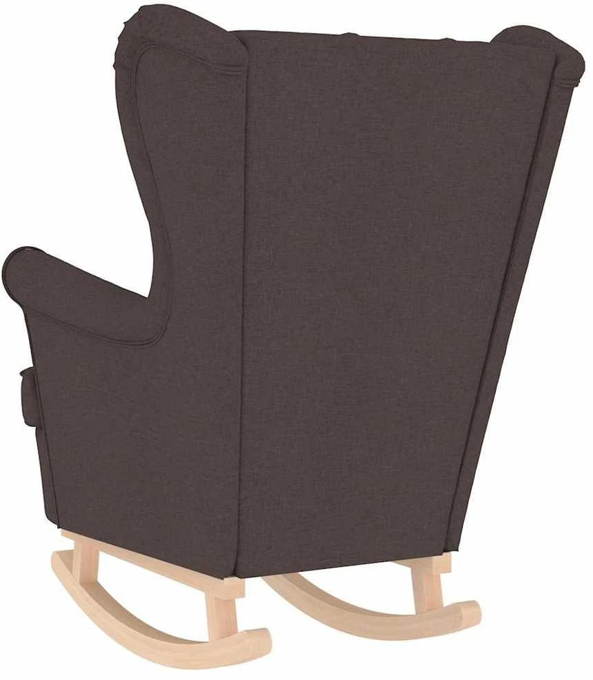 Fotelis Supama kėdė Tamsiai ruda 74x90x102 cm Audinys