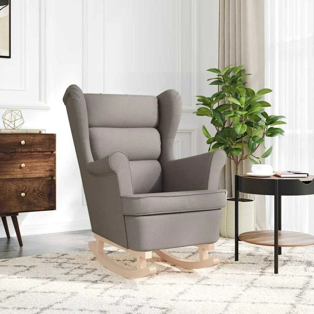 Fotelis Supama kėdė Taupe 74x90x102 cm Audinys