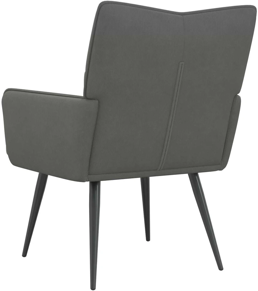 Fotelis Tamsiai pilka Velvetinis audinys