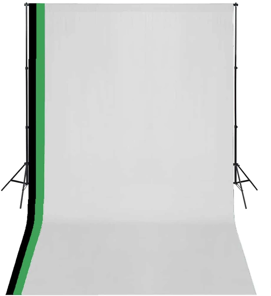 Fotostudijos kompl. su 3 medviln. fonais ir regul. rėmu, 3x5m