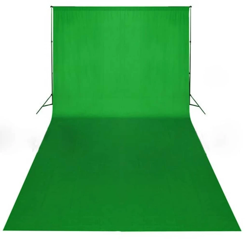 Fotostudijos komplektas su apšvietimo rinkiniu ir fonu
