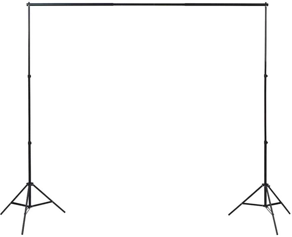 Fotostudijos komplektas su fonais, šviestuvais ir skėčiais
