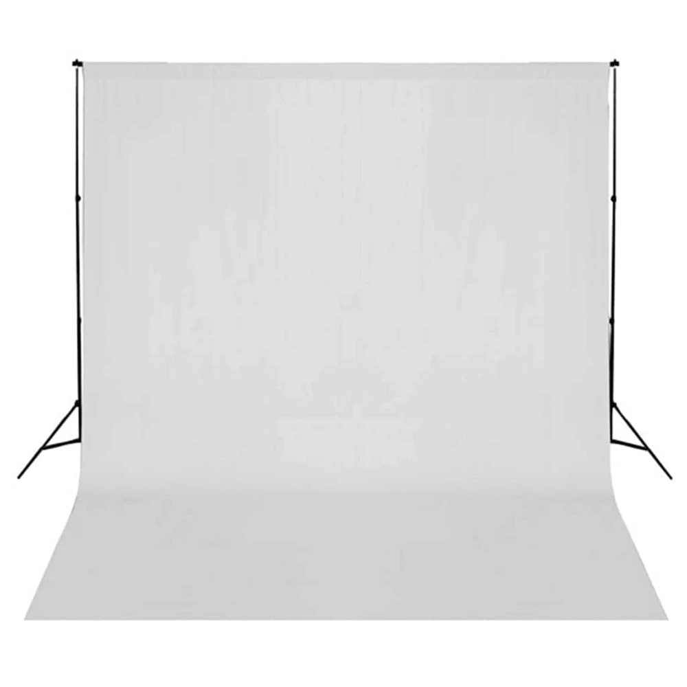Fotostudijos komplektas su fonu, šviestuvais ir skėčiais