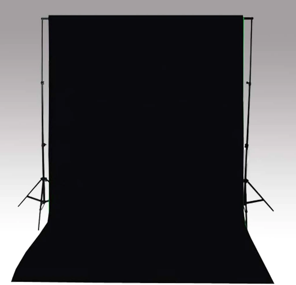 Fotostudijos komplektas su fonu, šviestuvais ir skėčiais