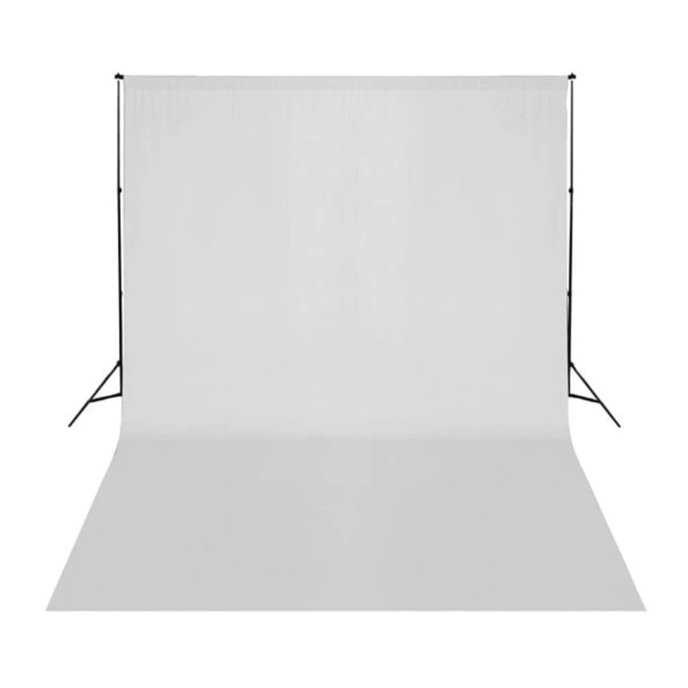Fotostudijos komplektas su fonu, šviestuvais ir skėčiais