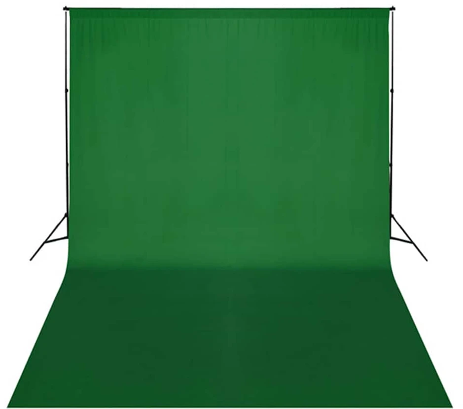 Fotostudijos rinkinys su apšvietimo rinkiniu ir fonu
