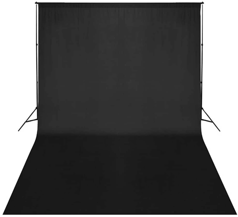 Fotostudijos rinkinys su apšvietimo rinkiniu ir fonu