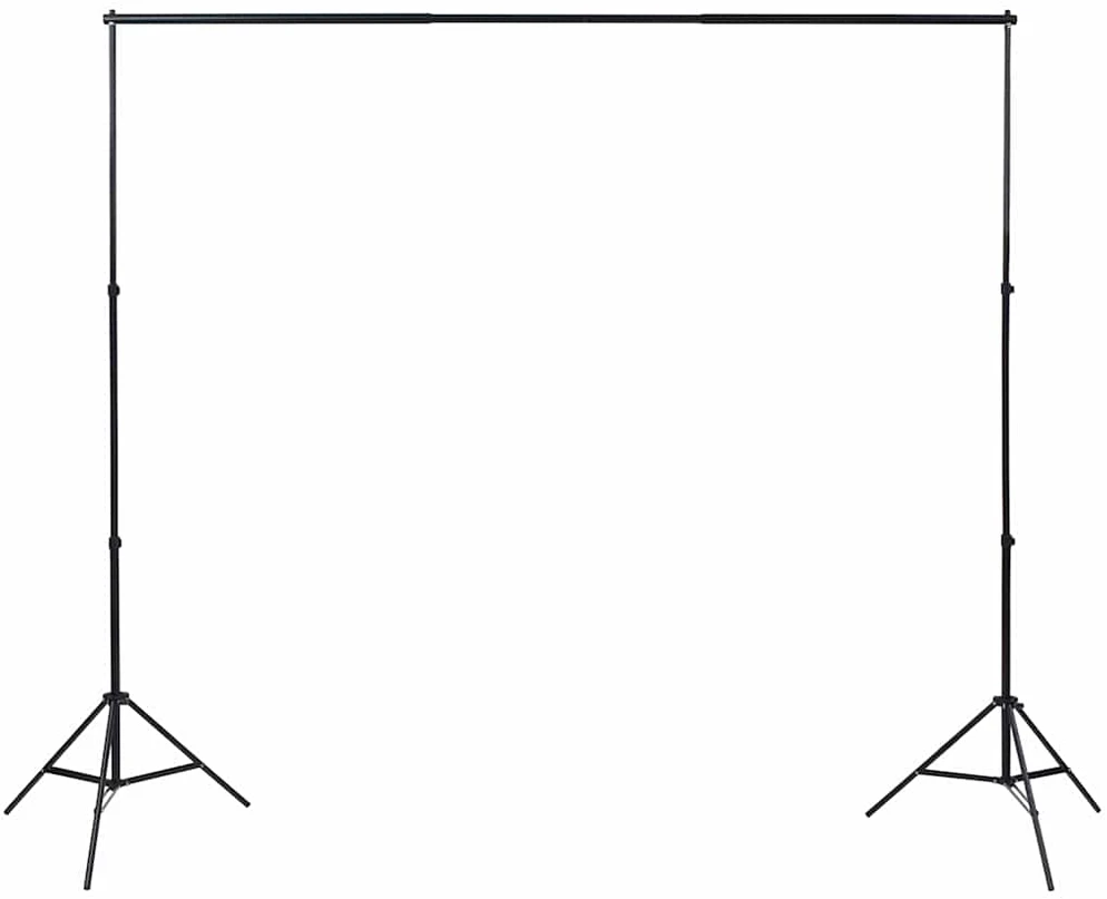 Fotostudijos rinkinys su apšvietimo rinkiniu ir fonu
