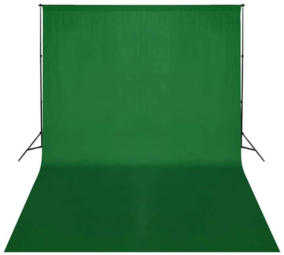 Fotostudijos rinkinys su apšvietimo rinkiniu ir fonu